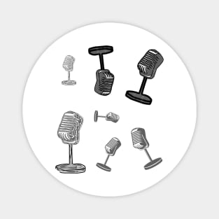 Hand drawn microphones pack Magnet